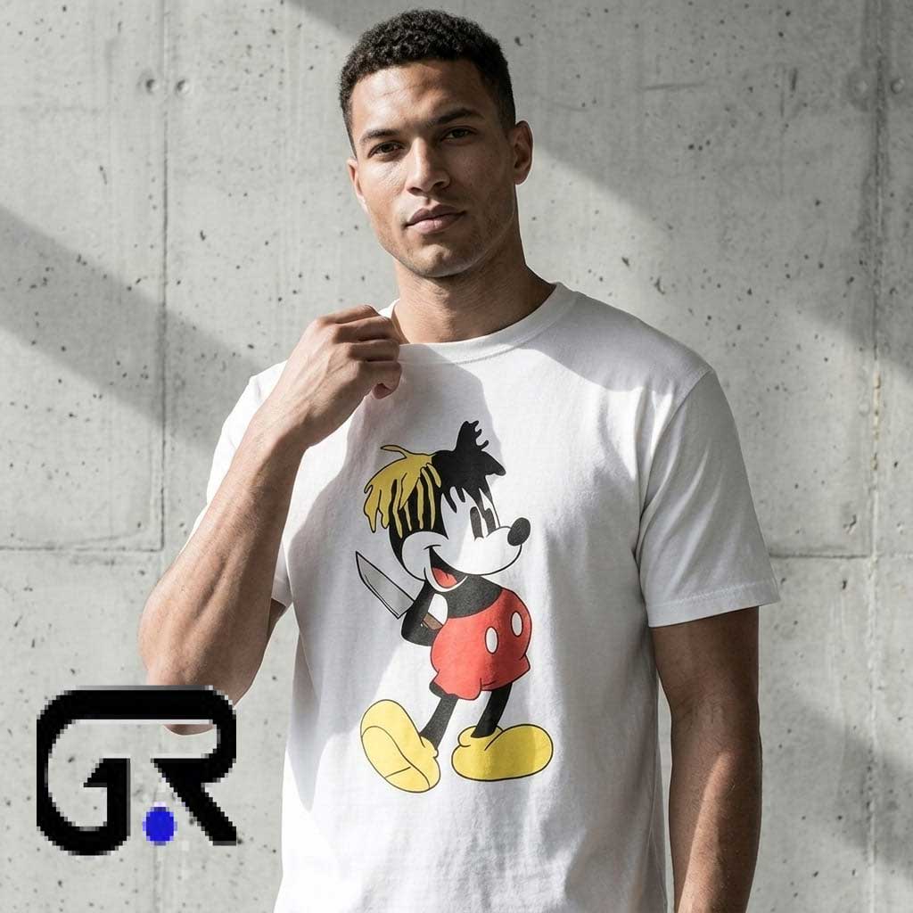 Mickey Mouse Graphic Tee with Back Text Shirt 4 Mickey Mouse Graphic Tee with Back Text Shirt - Image 4