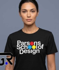 Parsons School of Design graphic T shirt featuring creative design inspired artwork, cotton short sleeve apparel for artists, students, alumni, fashion lovers, and everyday streetwear.