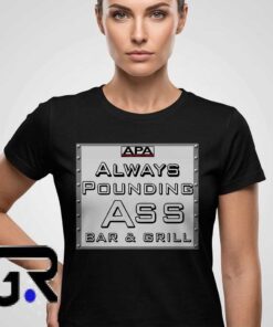 Pounding All Day Bar Grill Retro Tavern Sign Tee