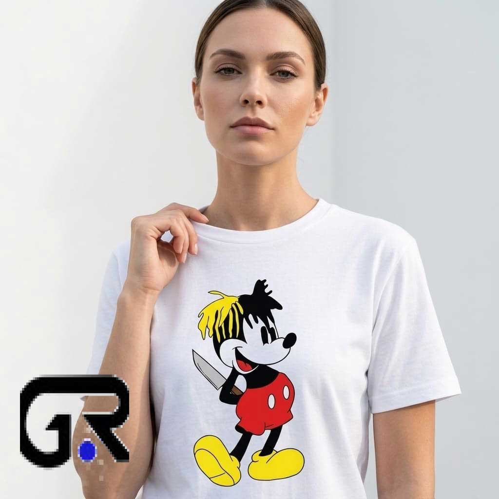 Mickey Mouse Graphic Tee with Back Text Shirt 2 Mickey Mouse Graphic Tee with Back Text Shirt - Image 2