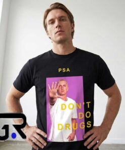 Say No to Drugs Vintage Typography Graphic T Shirt