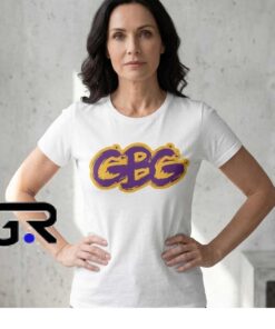 GBG Get Back Gang Purple & Gold Graphic Tee Shirt 5 Street Style Graffiti Logo GBG Shirt