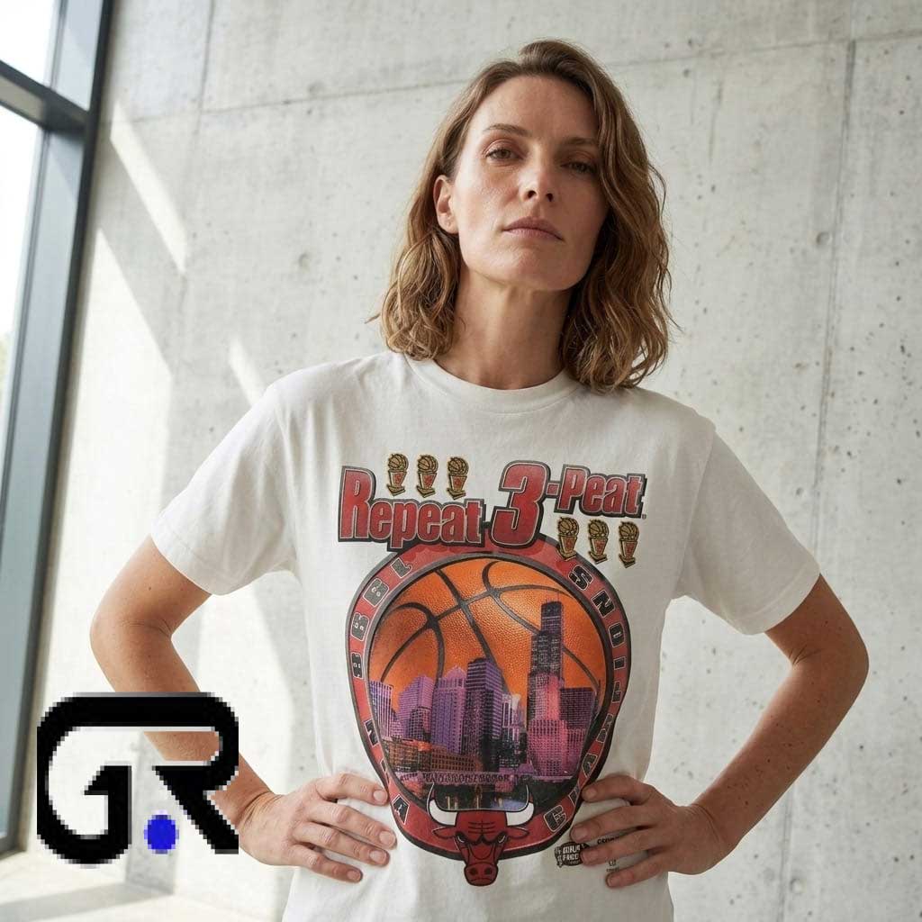 Repeat 3-Peat 1998 NBA Champions Peat Shirt 2 Repeat 3-Peat 1998 NBA Champions Peat Shirt - Image 2