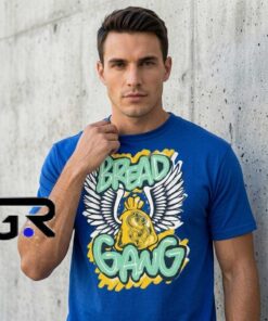 Bread Gang Wings & Money Bag Streetwear Shirt 6 Urban Bread Stack Money Bag Vintage Graphic Tee