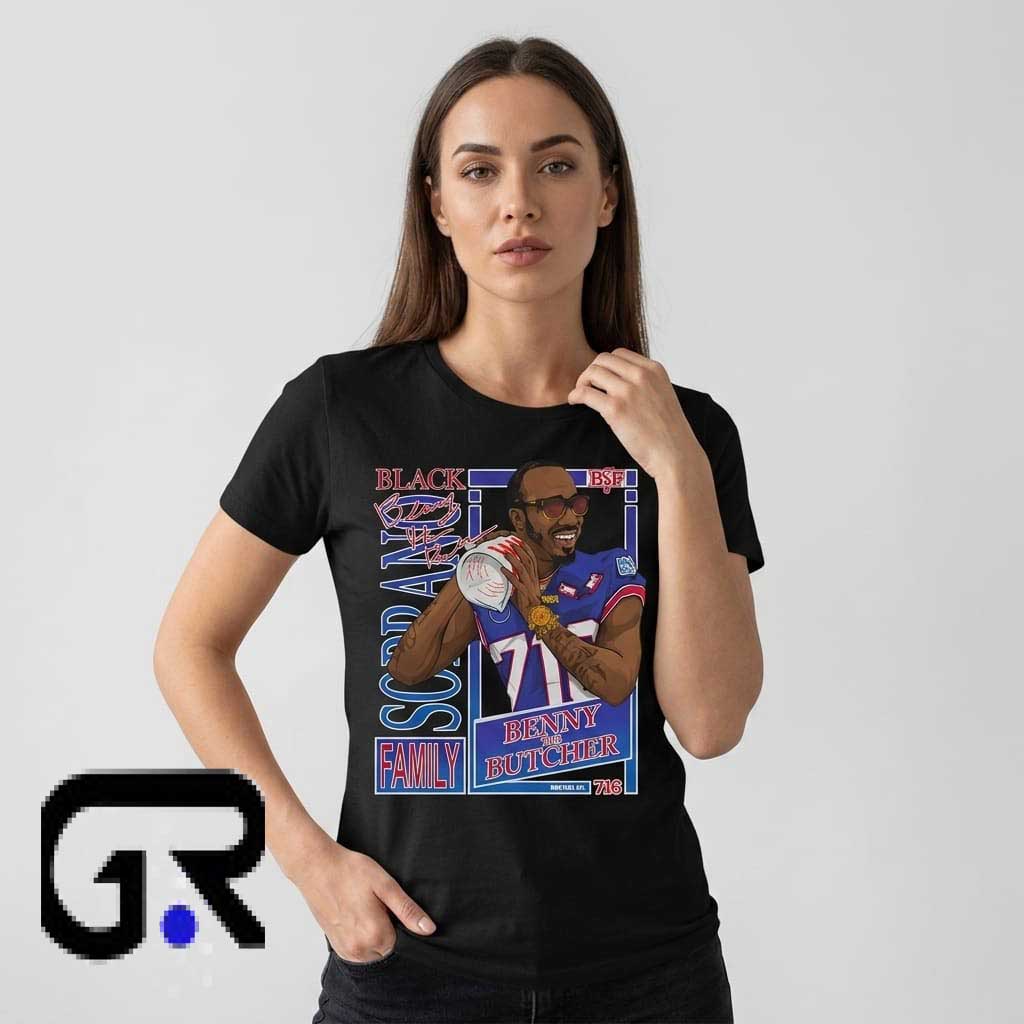 Benny The Butcher x Buffalo Bills BSF T-Shirt 2 Benny The Butcher x Buffalo Bills BSF T-Shirt - Image 2