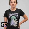 ZARXCOP Goth Twin-Tail Anime Graphic Tee with Bunny Plush Print Shirt 9 ZARXCOP Goth Twin Tail Anime Graphic Tee with Bunny Plush Print Shirt featuring gothic anime inspired artwork on a premium cotton short sleeve tee for kawaii fashion, manga style, and casual streetwear.