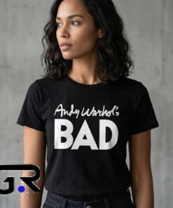 Andy Warhol's Bad 1977 Black Andy Warhol Shirt 7 1977 Black Vintage Pop Art Graphic Shirt
