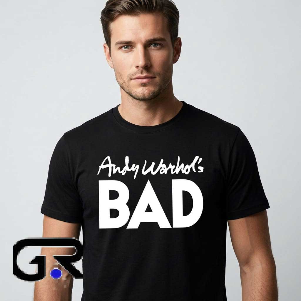 Andy Warhol's Bad 1977 Black Andy Warhol Shirt 2 Andy Warhol's Bad 1977 Black Andy Warhol Shirt - Image 2