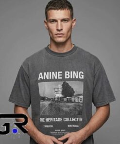 Anine Bing The Heritage vintage shirt featuring heritage-inspired graphic design, cotton short sleeve apparel for vintage fashion fans, casual streetwear lovers, and everyday outfits.