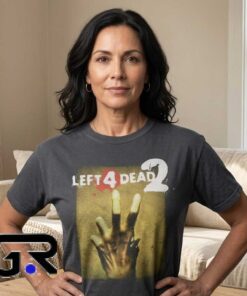 Left 4 Dead 2 valve game merchandise shirt 7 Classic Zombie Survival Gaming Tee