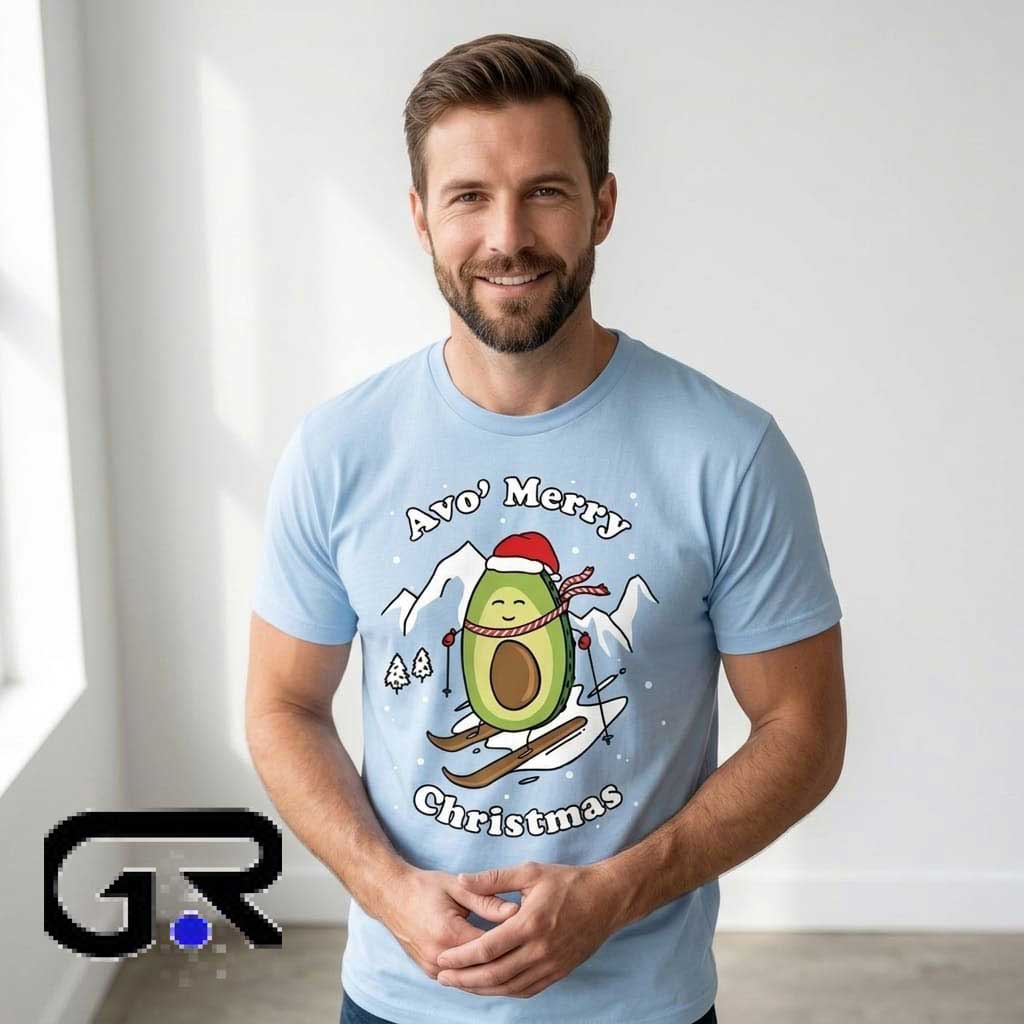 Avo’ Merry Christmas Skiing Avocado Christmas Shirt 4 Avo’ Merry Christmas Skiing Avocado Christmas Shirt - Image 4