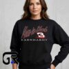 Dale Earnhardt Man In Black racing graphic shirt featuring vintage NASCAR inspired artwork, classic motorsport apparel, premium cotton short sleeve tee for racing fans and collectors.