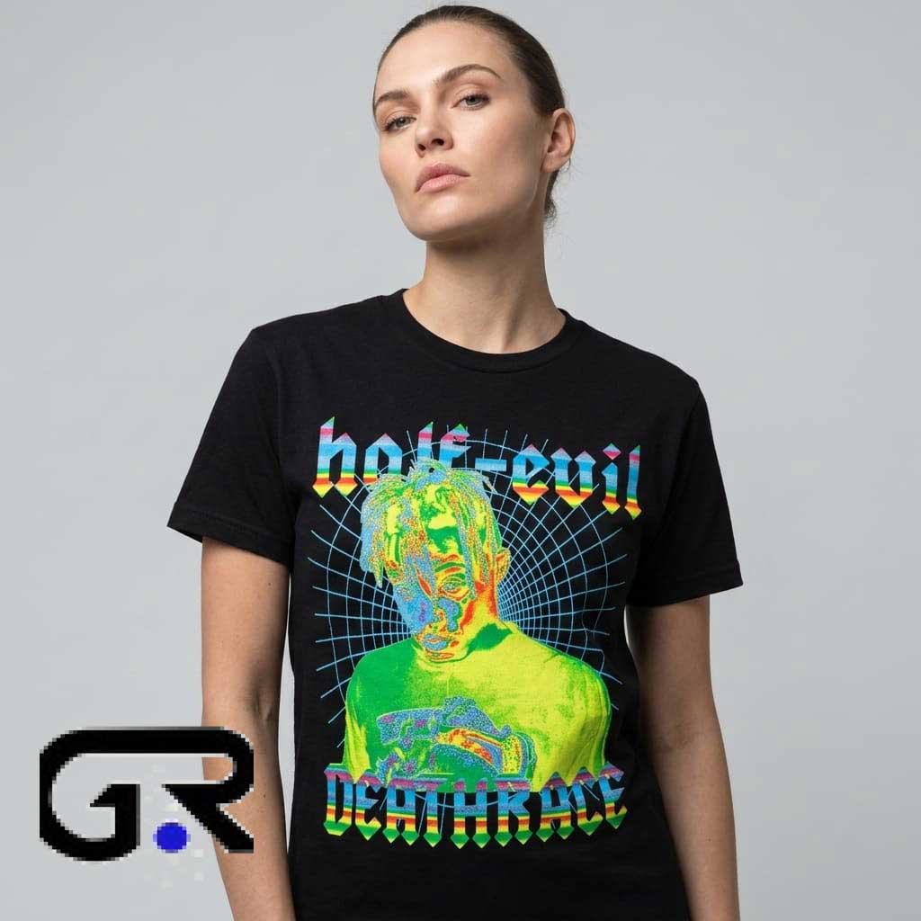 Half-Evil Deathrace Thermal Grid T-Shirt 2 Half-Evil Deathrace Thermal Grid T-Shirt - Image 2