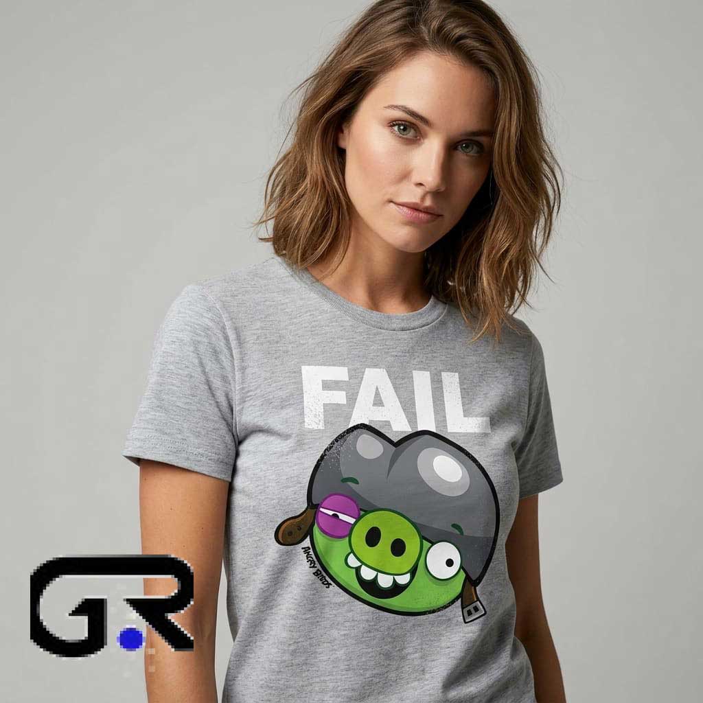 Angry Birds Minion Pig Fail T-Shirt 4 Angry Birds Minion Pig Fail T-Shirt - Image 4