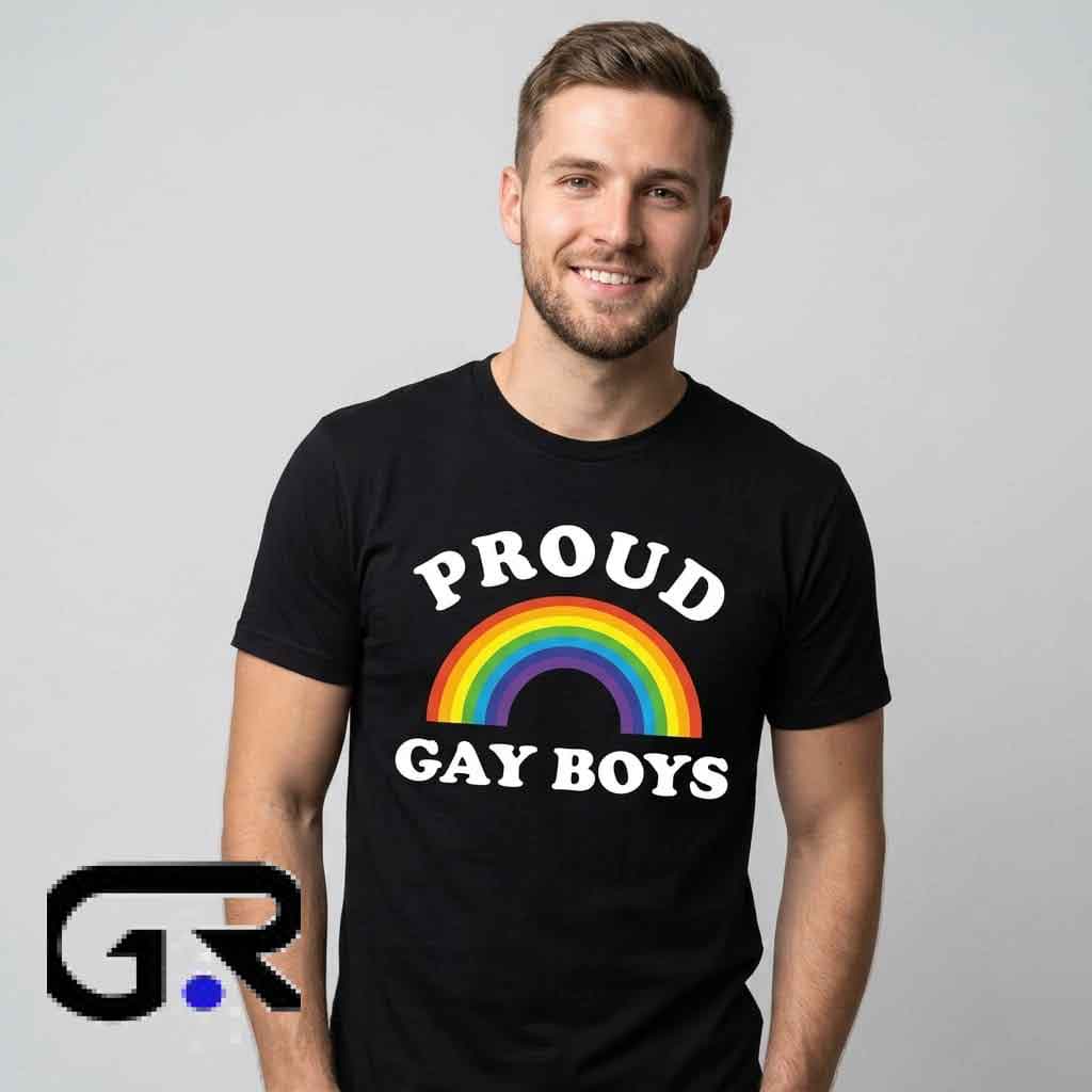 Proud Gay Boys Rainbow shirt 4 Proud Gay Boys Rainbow shirt - Image 4