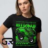Green Neon Billie Eilish Monster Truck Tee Shirt 8 Green neon Billie Eilish monster truck tee shirt with bold music-inspired artwork, cotton graphic design, and edgy pop culture streetwear style.