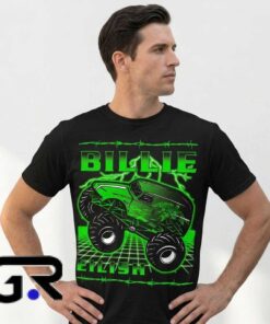 Green Neon Billie Eilish Monster Truck Tee Shirt 5 Green Neon Off Road Monster Truck Tee