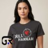 Kill Hannah Band rock icon sniper heart graphic shirt, alternative rock music tee with bold heart artwork, cotton short sleeve streetwear shirt.