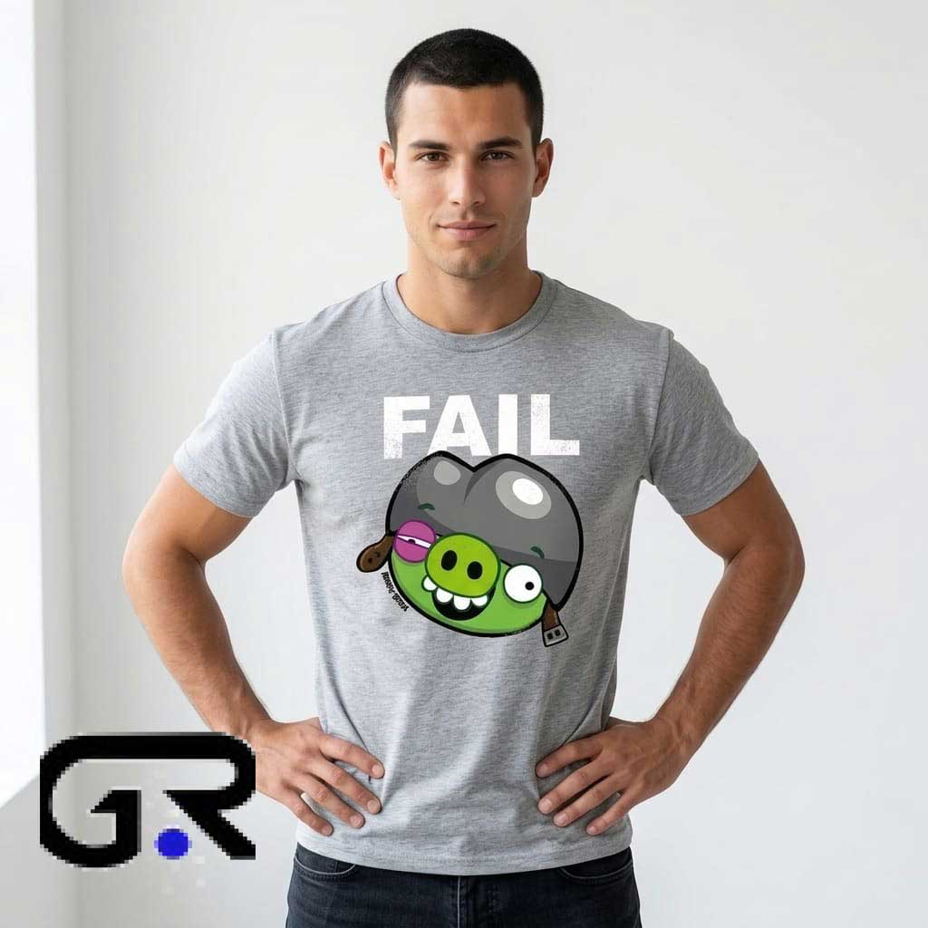 Angry Birds Minion Pig Fail T-Shirt 2 Angry Birds Minion Pig Fail T-Shirt - Image 2