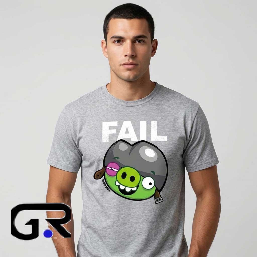 Angry Birds Minion Pig Fail T-Shirt 3 Angry Birds Minion Pig Fail T-Shirt - Image 3