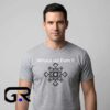 Modern Tribal Snowflake Art Graphic T-Shirt 8 Modern tribal snowflake graphic art T-shirt featuring geometric winter-inspired artwork, artistic tribal pattern, cotton fabric, and casual streetwear style.