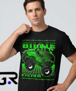 Green Neon Billie Eilish Monster Truck Tee Shirt 7 Neon Green Monster Truck Graphic Tee 1