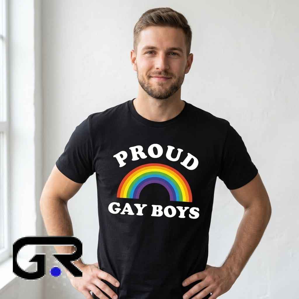 Proud Gay Boys Rainbow shirt 2 Proud Gay Boys Rainbow shirt - Image 2
