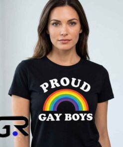 Proud Gay Boys Rainbow shirt 6 Rainbow Pride Gay Boys Equality Graphic Tee