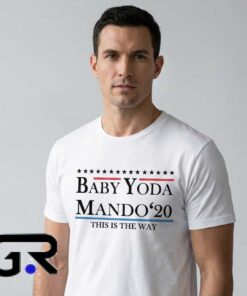 The Way Mando 20 Baby Yoda Logo T Shirt