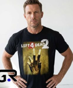 Left 4 Dead 2 valve game merchandise shirt 6 Zombie Survival Horror Game Vintage T Shirt