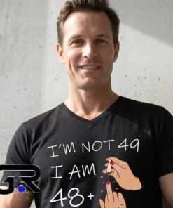 im 48 plus 1 49 years old tee Fingernail Shirt 5 48 Plus 1 Equals 49 Years Old Funny Birthday Shirt