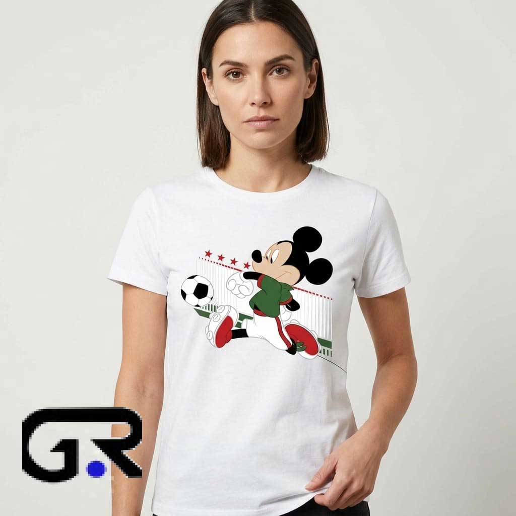 Disney Mickey Mouse Mexico Football Shirt 2 Disney Mickey Mouse Mexico Football Shirt - Image 2