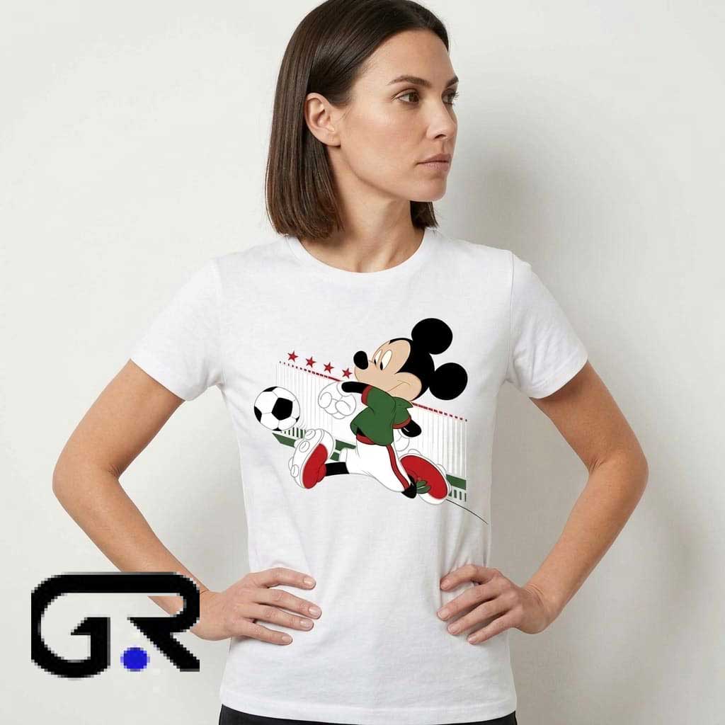 Disney Mickey Mouse Mexico Football Shirt 3 Disney Mickey Mouse Mexico Football Shirt - Image 3
