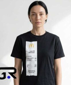 Celebrity Collab Meal Receipt Statement Tee Shirt
