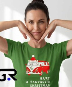 Have a Vantastic Christmas VW Van Holiday Shirt 5 Christmas Retro VW Bus Have a Vantastic Shirt