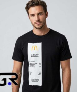 Collab Meal Receipt Fast Food Statement Tee Shirt