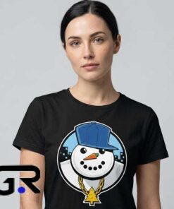 Cool Snowman Swag Hip Hop Style Funny Winter Holiday Shirt