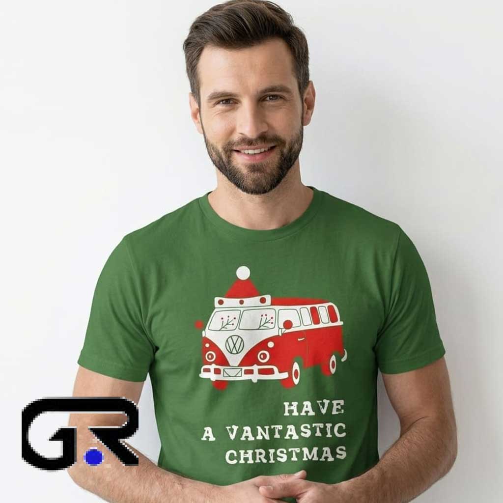 Have a Vantastic Christmas VW Van Holiday Shirt 3 Have a Vantastic Christmas VW Van Holiday Shirt - Image 3