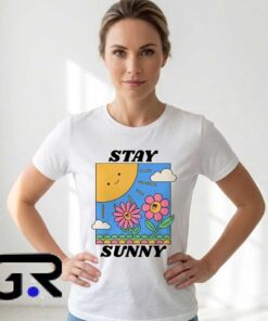 Floral Sunshine Stay Bright Retro Graphic Shirt