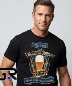 Emotional Support Beer Medicate Generously T-Shirt 6 Funny Emotional Support Beer Medicate Generously Shirt