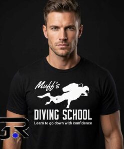 Cute Graphic Tees 6 Funny Scuba Diving School Novelty shirt, cotton short sleeve tee with witty underwater adventure design, ocean diving humor shirt for fans, sizes S to 2XL.
