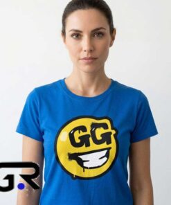 Fortnite Gg Emoji Tee Smiley Face Blue T-Shirt 7 GG Emoji Smiley Face Blue T Shirt