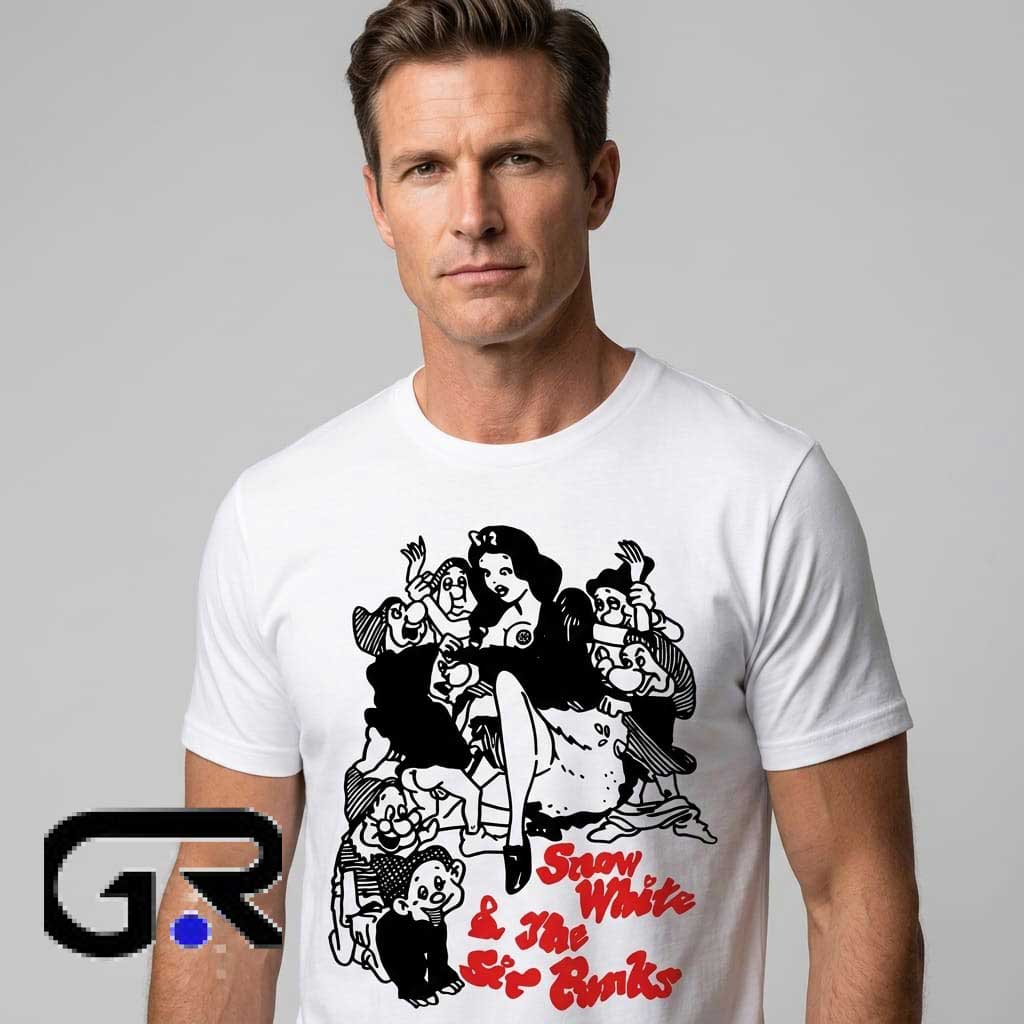 lady gaga snow white The Six Punks Shirt 3 lady gaga snow white The Six Punks Shirt - Image 3