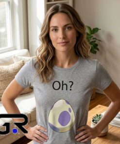 Oh? Pokémon Egg Hatching Grey T-Shirt 7 Gaming Creature Nursery Grey Fan Shirt