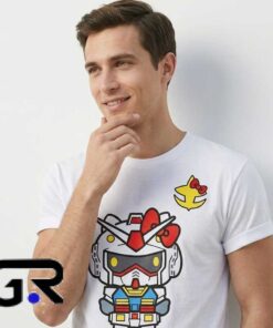 Gundam RX 78 2 Hello Kitty Mecha Fusion Shirt
