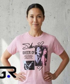 Latin Music Queen Pink Portrait Retro Shirt