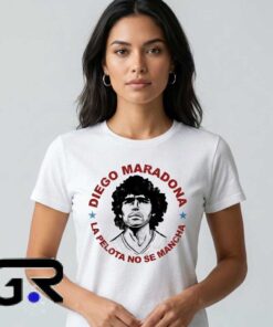 Maradona Iconic Quote Football Legend Graphic Tee Shirt