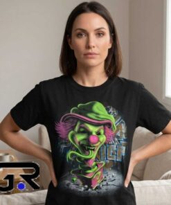 Neon Green Riddle Box Horrorcore Clown Merch Shirt