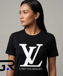 Parody Hand Skull Lord Voldemort LV Meets High Fashion Tee Shirt