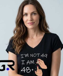 im 48 plus 1 49 years old tee Fingernail Shirt 7 Plus 1 Equals 49 Years Old Funny Birthday Fingernail T Shirt